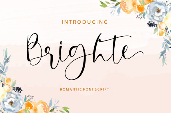 Brighte: The Modern Script Typeface for Authentic Brand Identity