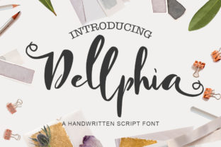 Dellphia: A Cute Script Handwritten Font for Branding