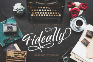 Fideally: The Elegant Script Typeface for Unique Brand Designs