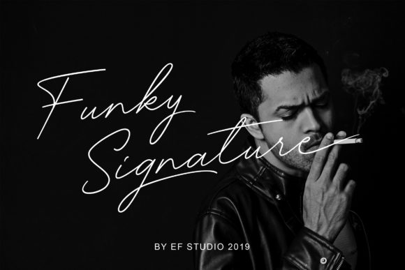 Funky Signature: The 80s Style Typeface for Modern Web Design