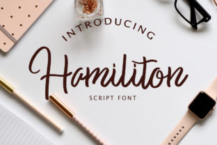 Hamiliton: A Romantic Script Handwritten Font for Editorial Design