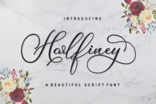 Harlfiney: A Modern Calligraphy Typeface for Editorial Design