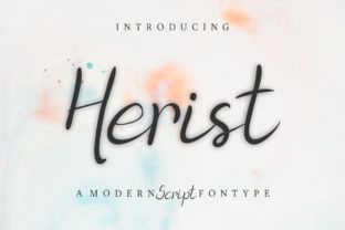 Herist: The Modern Script Font for Handmade Creators
