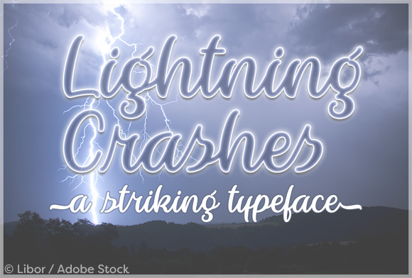 Lightning Crashes: The Perfect Script Handwritten Font for Makers