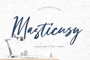 Masticusy: The Authentic Script Handwritten Font for Digital Design