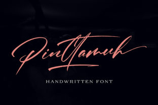 Pinttamuh: A Sophisticated Script Typeface for Editorial Design