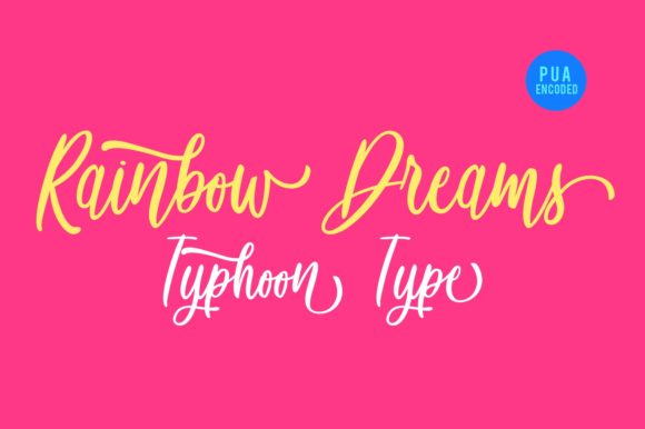 Rainbow Dreams: An Elegant Script Typeface for Modern Editorial Design