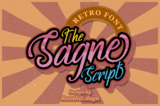 Sagne Vintage Script Font for Handmade Branding