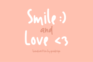 Smile and Love: The Perfect Script Handwritten Typeface for Digital Brands