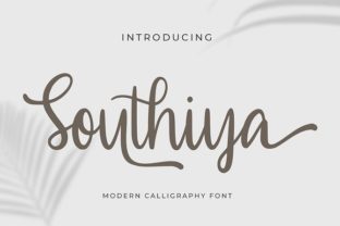 Southiya: A Romantic Script Handwritten Typeface for Editorial Design