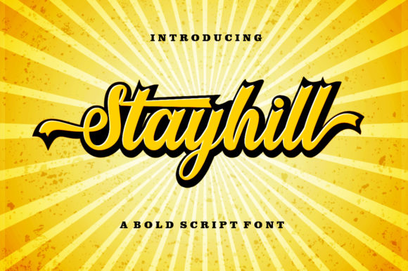 Stayhill: A Bold Script Handwritten Font for Creative Projects