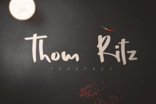 Thom Ritz Family: A Handmade Script Typeface for Editorial Design